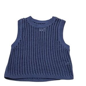 Aerie offline Blue Knit Sleeveless Top